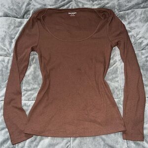 Y2K Old Navy Chocolate Brown Knit Top